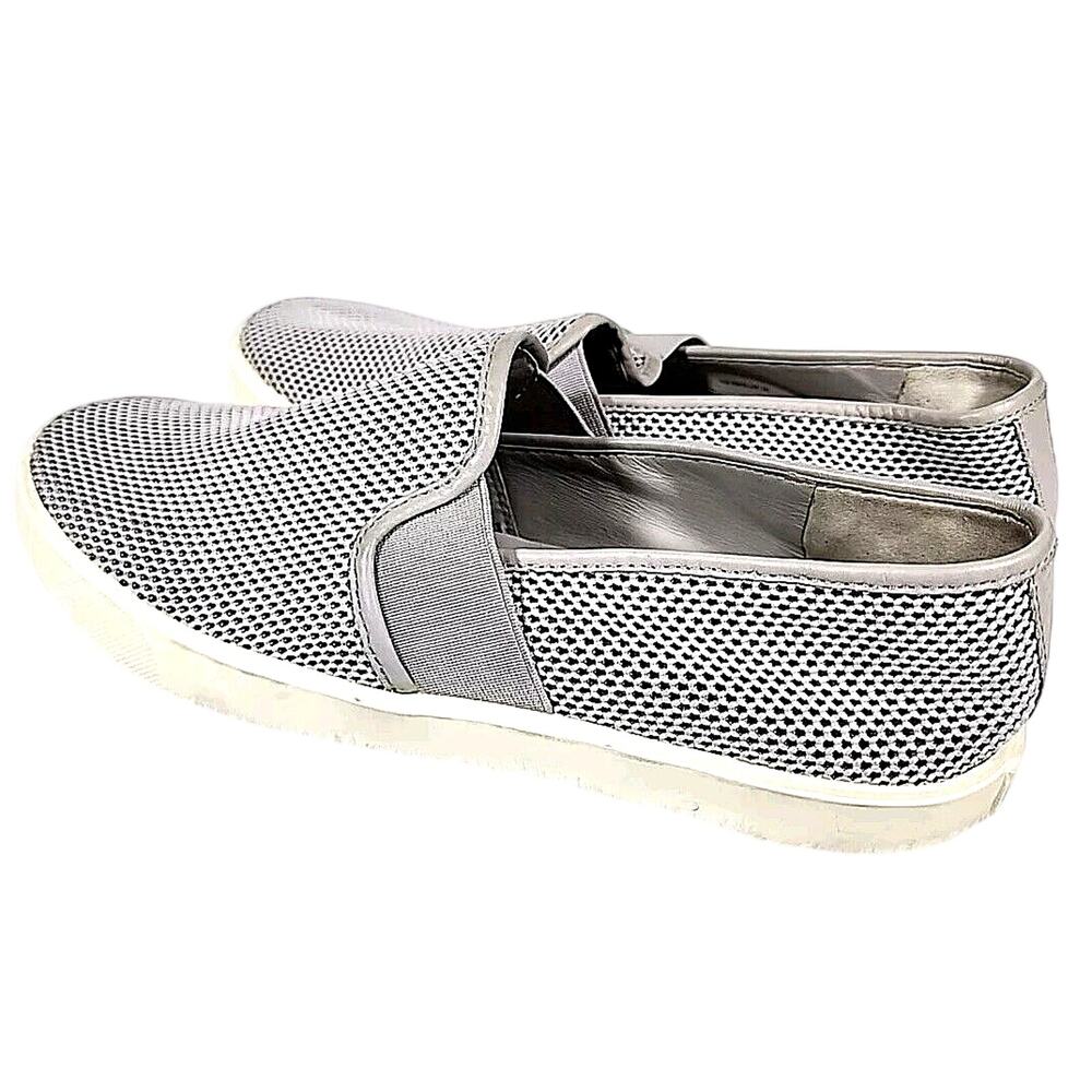 VINCE Women's Gray Preston B Perforated Leather Slip Sneaker EU 36/US 6